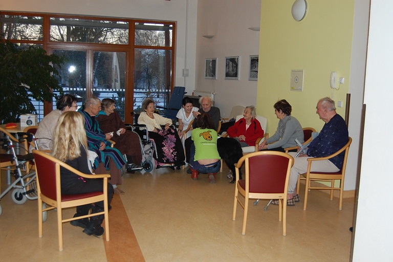 Psí pomoc v hospici a domově