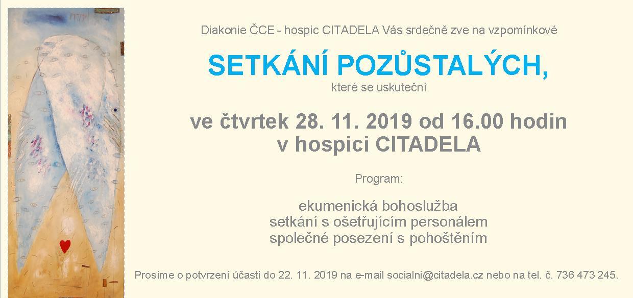 Setkání pozůstalých 2019